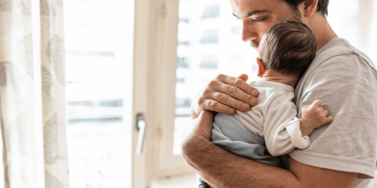 A parent on Neonatal Care Leave