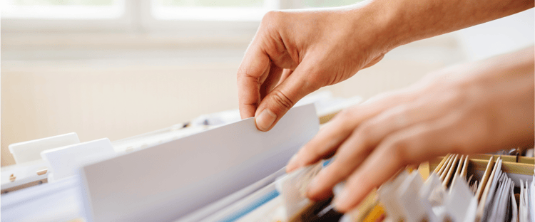 Picture of person working with a right to erasure request